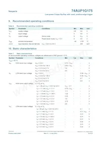 74AUP1G175GN Datasheet Page 5