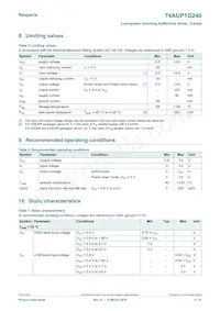 74AUP1G240GN Datasheet Page 4
