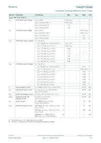 74AUP1G240GN Datasheet Page 7