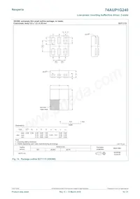 74AUP1G240GN Datasheet Page 16