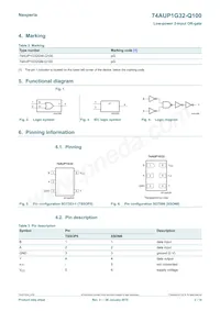 74AUP1G32GW-Q100H Datenblatt Seite 2