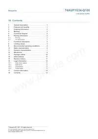 74AUP1G34GW-Q100H Datasheet Page 14