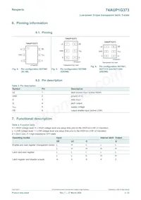 74AUP1G373GN Datasheet Page 3