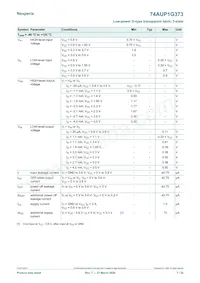 74AUP1G373GN Datasheet Page 7