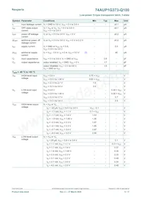 74AUP1G373GW-Q100H Datasheet Page 5