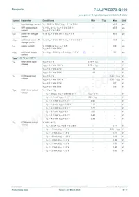 74AUP1G373GW-Q100H Datasheet Page 6