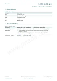 74AUP1G373GW-Q100H Datasheet Page 15