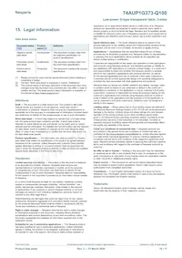 74AUP1G373GW-Q100H Datasheet Page 16