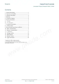 74AUP1G373GW-Q100H Datasheet Page 17