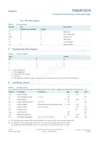 74AUP1G79GN Datasheet Page 4