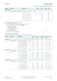 74AUP1G86GN Datasheet Page 9