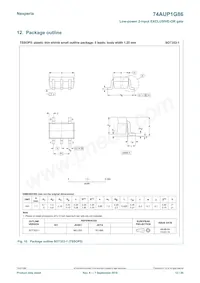 74AUP1G86GN Datasheet Page 12