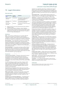 74AUP1G86GW-Q100H Datasheet Page 13