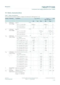 74AUP1T1326GT Datasheet Page 5