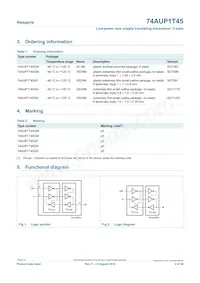 74AUP1T45GM Datasheet Page 2