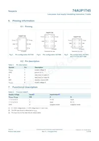 74AUP1T45GM Datasheet Page 3