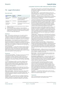 74AUP1Z04GN Datasheet Pagina 23