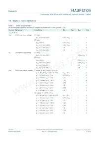74AUP1Z125GN Datasheet Page 5
