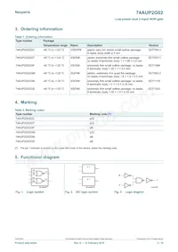 74AUP2G02GD Datasheet Page 2
