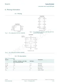 74AUP2G02GD Datasheet Page 3