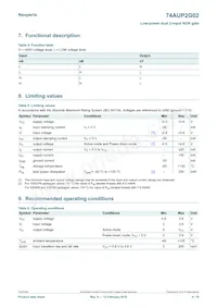 74AUP2G02GD Datasheet Page 4