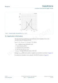 74AUP2G14GXZ Datasheet Page 12