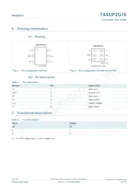 74AUP2G16GFH Datasheet Page 3