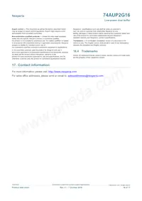 74AUP2G16GFH Datasheet Page 16