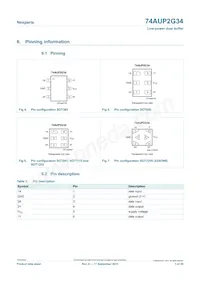 74AUP2G34GN Datasheet Page 3