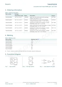 74AUP2G38GD Datasheet Page 2