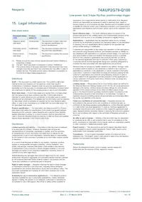 74AUP2G79DC-Q100H Datasheet Pagina 14