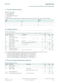 74AUP2G79GD Datasheet Page 4