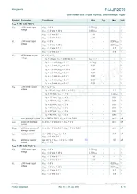 74AUP2G79GD Datasheet Page 6