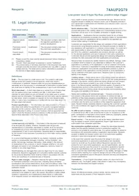 74AUP2G79GD Datasheet Pagina 18