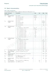 74AUP2G86GD Datasheet Page 5