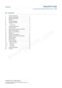 74AUP2T1326GF Datasheet Page 17