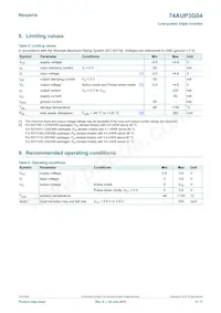 74AUP3G04GD Datasheet Page 4