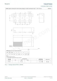 74AUP3G04GD Datasheet Page 11