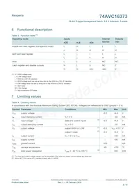 74AVC16373DGG Datasheet Page 4