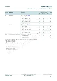 74AVC16373DGG Datasheet Page 8