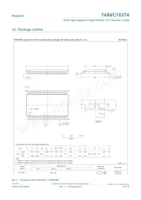 74AVC16374DGG Datasheet Page 12