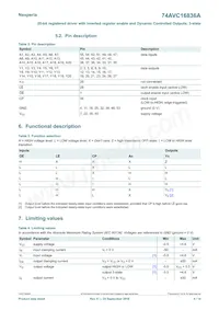 74AVC16836ADGG Datasheet Page 4