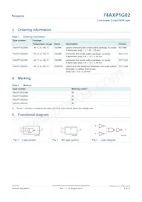 74AXP1G02GNH Datasheet Page 2