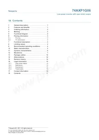 74AXP1G06GNH Datasheet Page 17