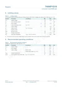 74AXP1G10GNH Datasheet Page 4