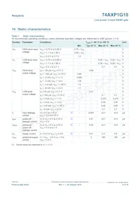 74AXP1G10GNH Datasheet Page 5