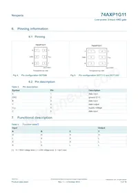 74AXP1G11GNH Datasheet Page 3
