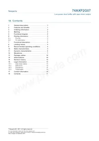 74AXP2G07GXZ Datasheet Pagina 17