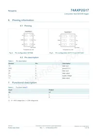74AXP2G17GNH Datasheet Page 3