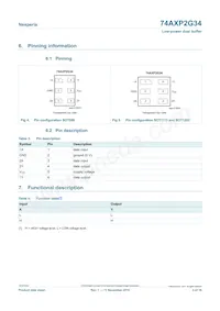 74AXP2G34GNH Datasheet Page 3